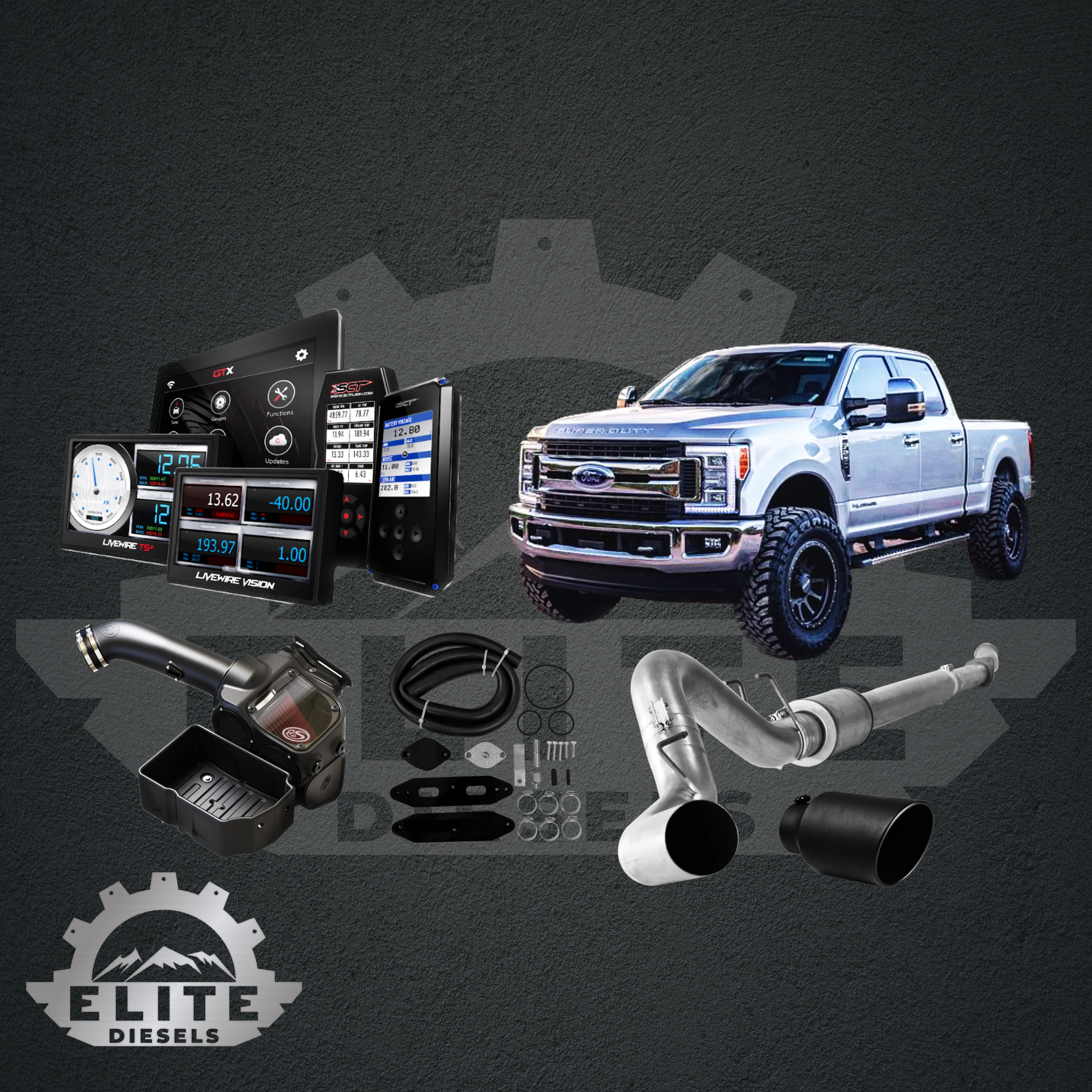 2008 - 2019 FORD POWERSTROKE SCT TUNER ALL-IN-ONE CUSTOMIZABLE KIT.
